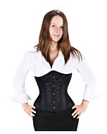 Unterbrustkorsett Schwarz Brokat Corsage Gothic U11117